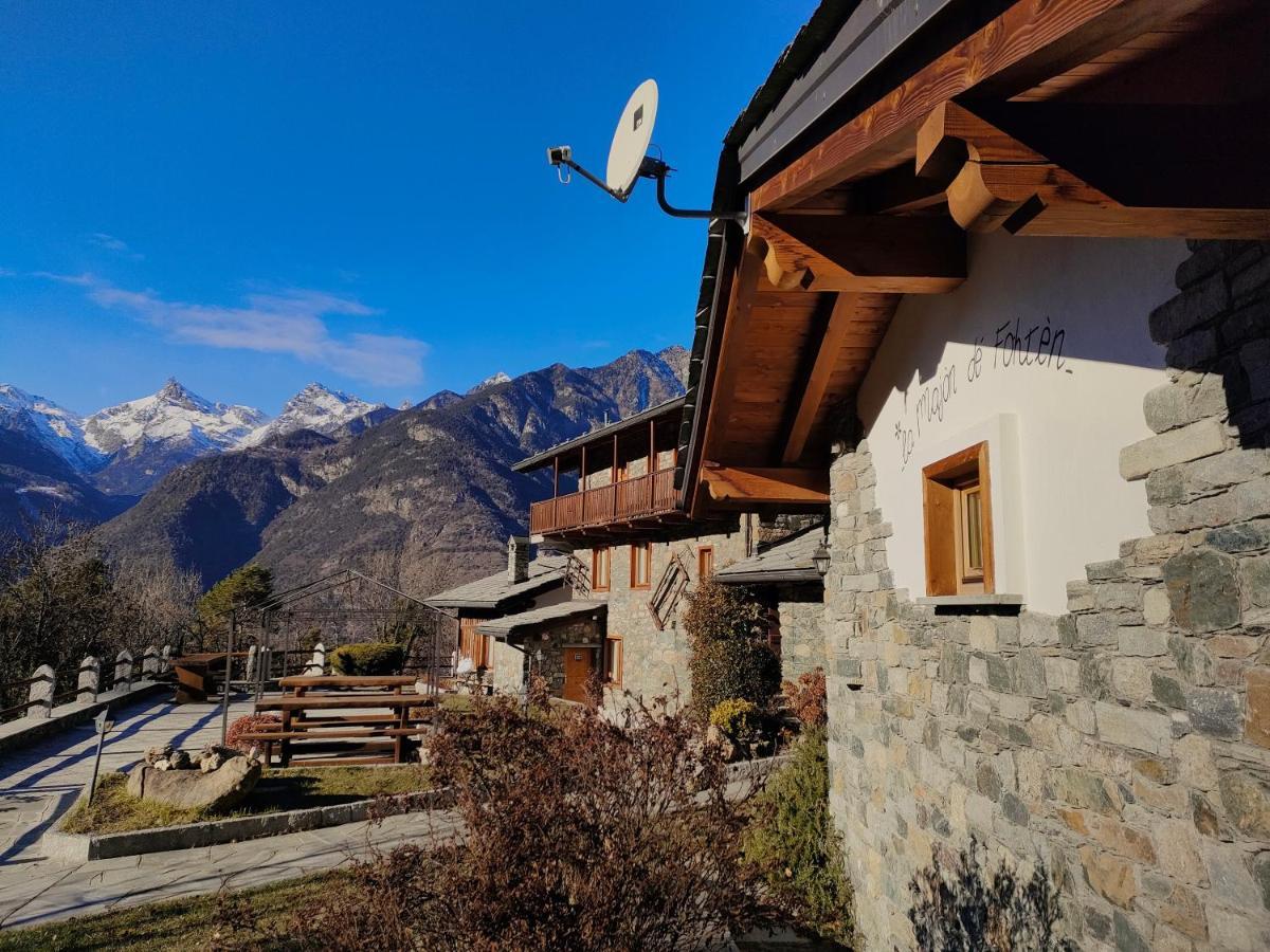 La Majon De Fohten Montjovet Exteriér fotografie